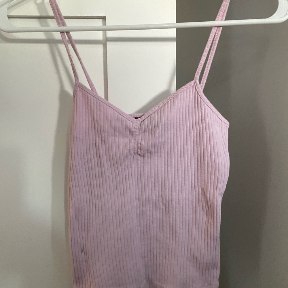 Pink top shop tank top
